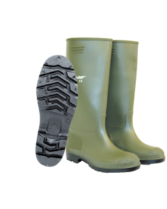 BOTTES -TIGE PVC VERT - SEMELLE PVC NOIR - T39 - DUNLOP - FDS HC VOIR RH-5194P39 / RH-5291P39 RH-TB11T39-Bottes et sabots de jardin 