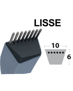 COURROIE MITSUBOSHI Z14  RH-Z14-Courroies type z - trapézoidales lisses 