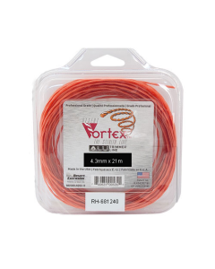 FIL NYLON TORSADE VORTEX ALU - 4.3 x 21M - ORANGE - DONUT RH-681240-Fils pour ronces et sous bois 