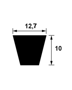 COURROIE DE TRACTION SPA1007 POUR A80 - A80H(EX 28012) - PIECE DETACHEE D'ORIGINE OUTILS WOLF WO-28012-Courroies de traction 