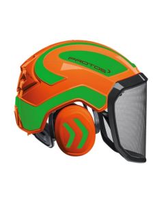 CASQUE ARBORIST INTEGRAL PROTOS ORANGE/VERT RH-205002OG-Casques 