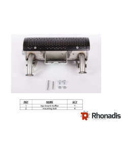 POT ECHAPPEMENT (SORTIE GAUCHE) GX630/660/690 iGX700/800 - PIECE D'ORIGINE HONDA HO-06183ZCK8000-POTS ECHAPPEMENT 