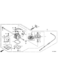 BOITE A VITESSE - KIT DE TRANSMISSION - POUR TONDEUSE HRX537/ PIECE D'ORIGINE HONDA EX 200 HO-06200VH7305-BOITES A VITESSES ET ACCESSOIRES 