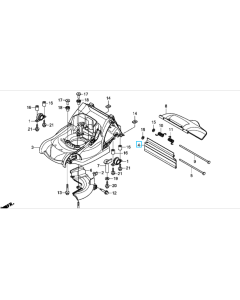 BLINDAGE, ARRIERE PIECE D'ORIGINE HONDA HO-76118VK8J50-PROTECTEURS 