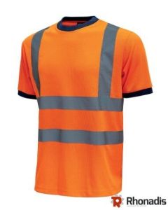 LOT DE 3 T-SHIRT GLITTER HAUTEVISIBILITE ORANGE U-POWER TAILLE M RH-HL197OF/TM-Tee-shirts et polos 