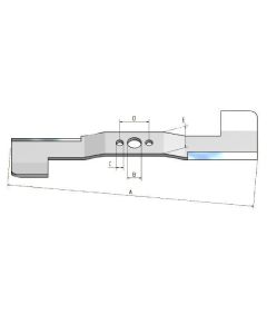 LOT DE 3 LAMES DE TONDEUSE MULCHING REF 1134-9081-01 CA-1134908101-Lames de tondeuses d'origine 