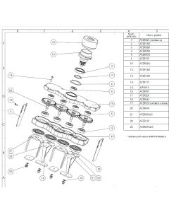 SUPPORT POUR MYTILLA (pour RH-502015 RH-502016) RH-502018-ACCESSOIRES DE DEBROUISSAILLEUSE 