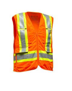 GILET HAUTE VISIBILITE ORANGE/JAUNE - PFANNER RH-104329OJ-Gilets de visibilité 