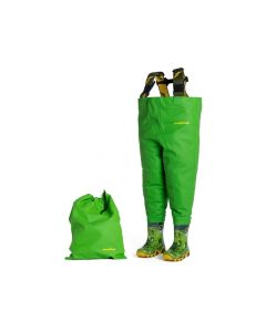 FDS WADERS/SALOPETTE IMPERMEABLE VERTE POUR ENFANTS TAILLE 312875 RH-KPCROCO34/35-COIN DES ENFANTS 