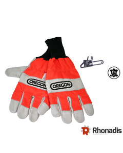 GANTS DE PROTECTION MAIN GAUCHE -CUIR ANTI-COUPURE - TAILLE L - OREGON OR-91305L-Gants bûcheronnage, anti-coupure et vibration 