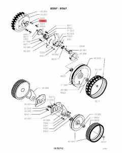 FDS ENSEMBLE PORTE ROUE AVANT DROIT WO-40306-Supports de roues 