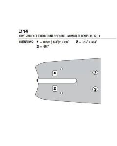 GUIDE D'ABATTAGE HARVESTER 75'cm-404''-2.0-0.80 OREGON' OR-752HSFL114-Guides abattage 