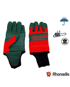 PAIRE DE GANTS ANTICOUPURE - CLASSE 1 20M/S - VERT/ROUGE - FRANCITAL - T10 RH-GT002T10-Gants bûcheronnage, anti-coupure et vibration 