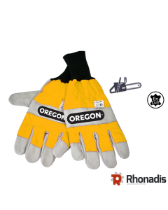 PAIRE GANTS DE PROTECTION CUIR ANTI-COUPURE - TAILLE M - OREGON OR-295399M-Gants bûcheronnage, anti-coupure et vibration 