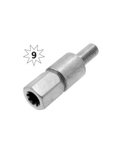 ADAPTATEUR ETOILE 9 DENTS DIAM 8 mm POUR RENVOI D'ANGLE RH-505000 RH-505002-ADAPTATEURS 